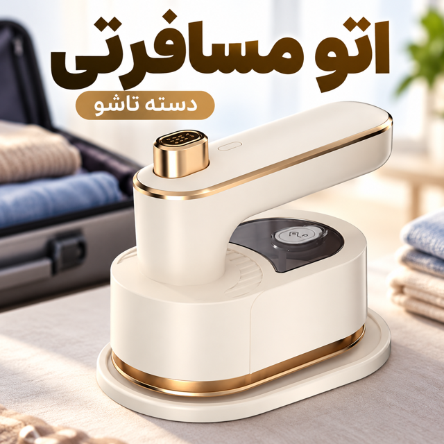 مینی اتو مسافرتی دسته تاشو | اتو کوچک قابل حمل مناسب سفر ، خوابگاه و محل کار
