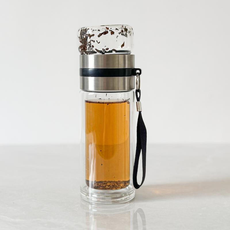 فلاسک دمنوش پیرکس دو جداره اصل