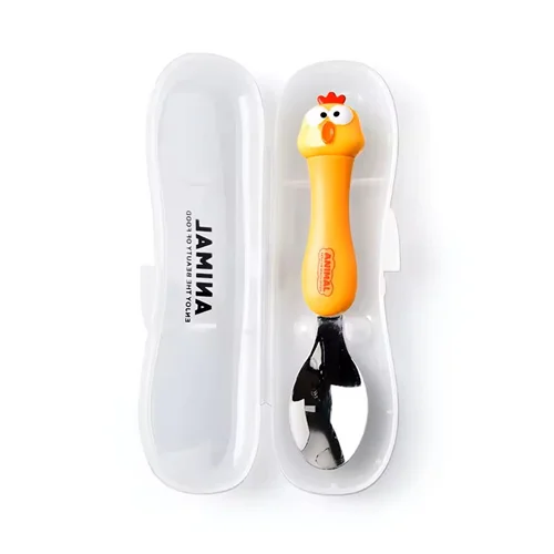 قاشق کودک استیل Animal Spoonfork طرح جوجو عباس