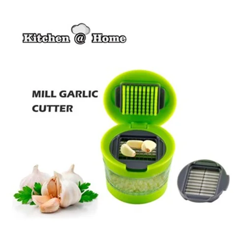سیر خردکن دستی سبز 2 تیغه گارلیک چاپر Garlic chopper
